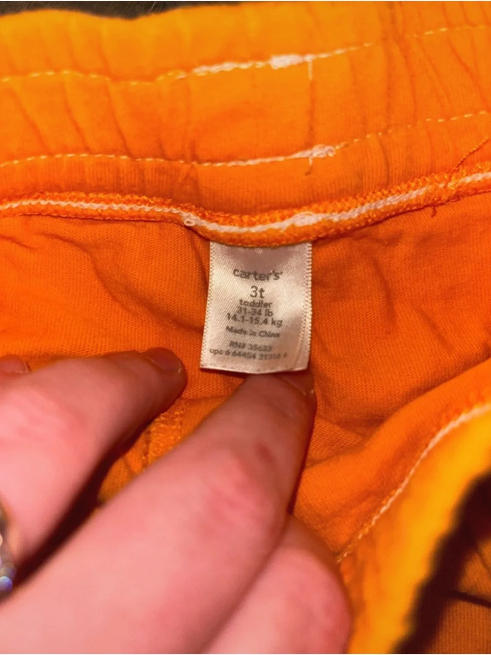 Carter's Bright Orange Tiered Skirt with Drawstring